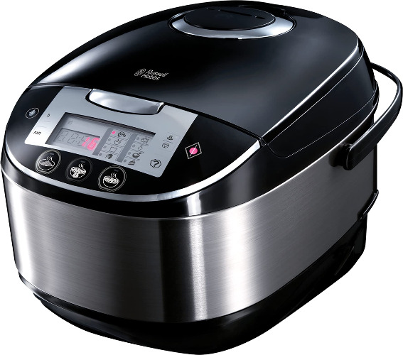 Russell Hobbs multicooker, 5 liter capacity, digital display with timer and 11 programs, rice, slow cook, soup, steam cooking, yogurt, porridge, baking Cook@Home 21850-56
