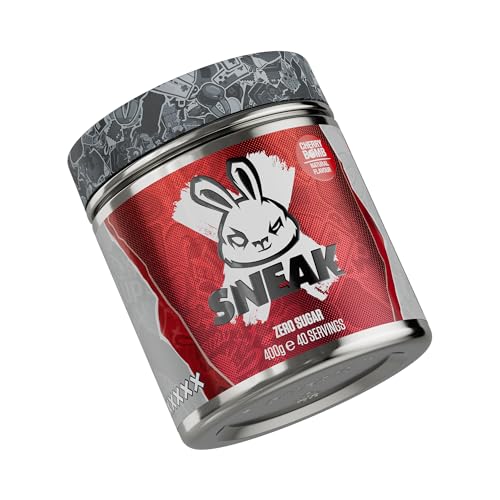 SNEAK | Cherry Bomb | Zero Sugar, Low-Calorie Energy Drink for Sustained Concentration & Focus | 40 Servings - Cherry Bomb - 400.00 g (Pack of 1)