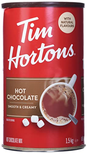 Tim Hortons Hot Chocolate Beverage Mix, Original, 1.5kg Can - Beverage Mix - Original - 1.5 kg (Pack of 1)