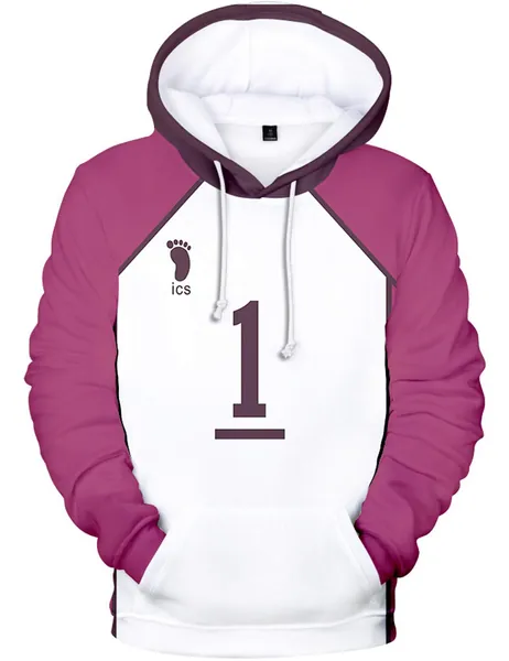 Tinyones Hoodie Cosplay Costume Hinata Shoyo Pullover Hooded Sweatshirt