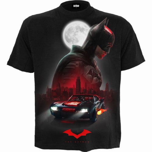 THE BATMAN - BATMOBILE - T-Shirt Black - M