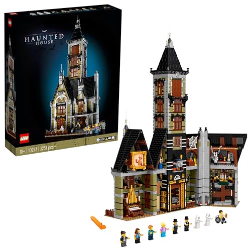 LEGO 10273 Icons Haunted House Powered Up Ready Building Set for Adults, Ghost Collection, Home Décor, DIY Creative Activity, Gift Idea