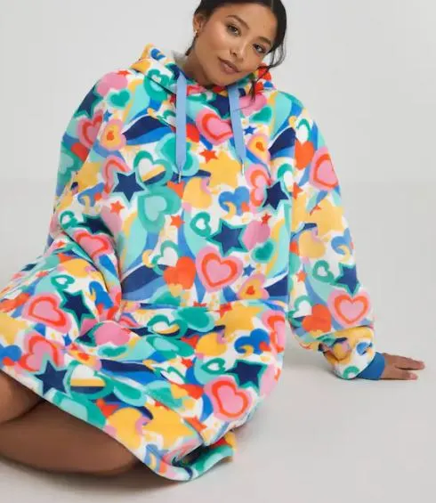 Pretty Secrets Oversized Hooded Lounge Dress