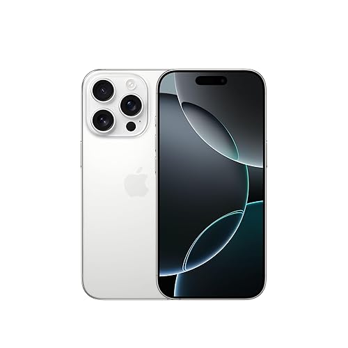 Apple iPhone 16 Pro 1 TB: Telefono 5G con Controllo fotocamera, Dolby Vision 4K a 120 fps e un’autonomia senza precedenti. Compatibile con AirPods; Titanio bianco - Titanio bianco - 1 TB - Senza custodia