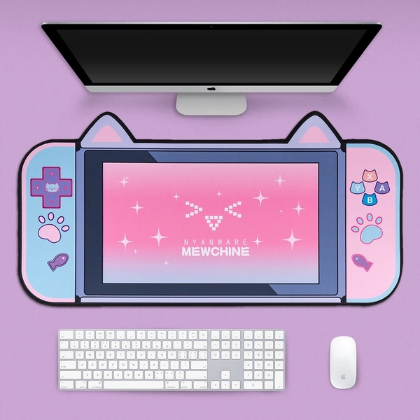 Kawaii Gaming Mouse Mat Large Keyboard Mat Cute Game Room Decor Desk Mat