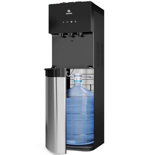 Avalon Bottom Loading Water Cooler Water Dispenser, 3 Temperature, UL/Energy Star Approved, Black & Stainless Steel - Black Stainless Steel Dispenser