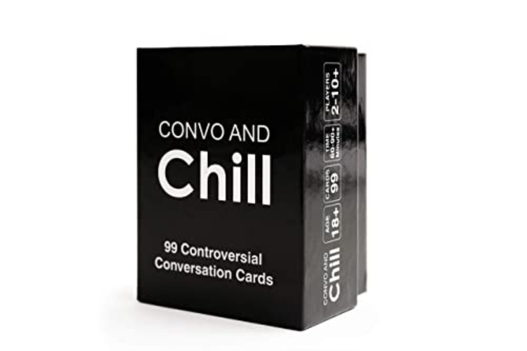 Convo and Chill - 99 Epic Conversation Starters For Friends, Guests or Couples! Fun, Thought-Provoking Discussion Cards For Game Nights, Date Nights, Birthday Parties & More!
