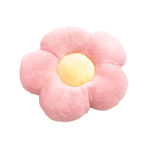 Flower Floor Pillow Seating Cushion - Cute Room Decor,Flower Pillow for Reading and Lounging Comfy Pillow for Girls, Teens, kids-50cm (Pink) - PINK