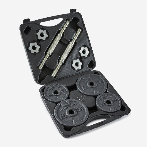The set weighs 20 kg for training