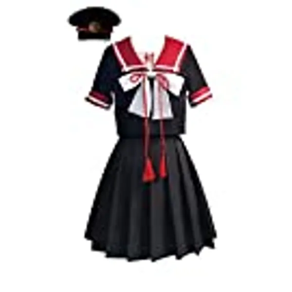 Cosplaypark Women's Hanako Kun Cosplay Outfit Costume Dress Hat Shirt Skirt Suit Anime Sailor Uniform