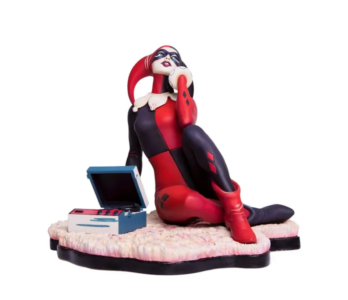 Mondo Tees Harley Quinn Waiting for My J Man Resin Statue - 