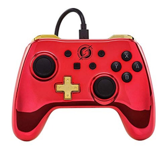 PowerA Wired Controller for Nintendo Switch - Chrome Metroid - Chrome Samus - Wired