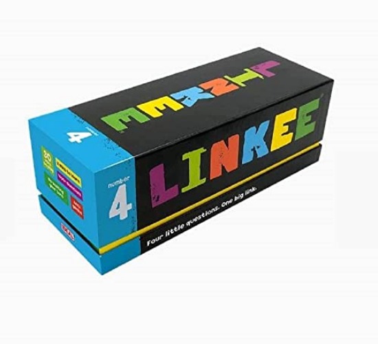 IDEAL | LINKEE trivia game: Four little questions, with one big link! | Family Games | For 2-30 Players | Ages 12+ - Linkee
