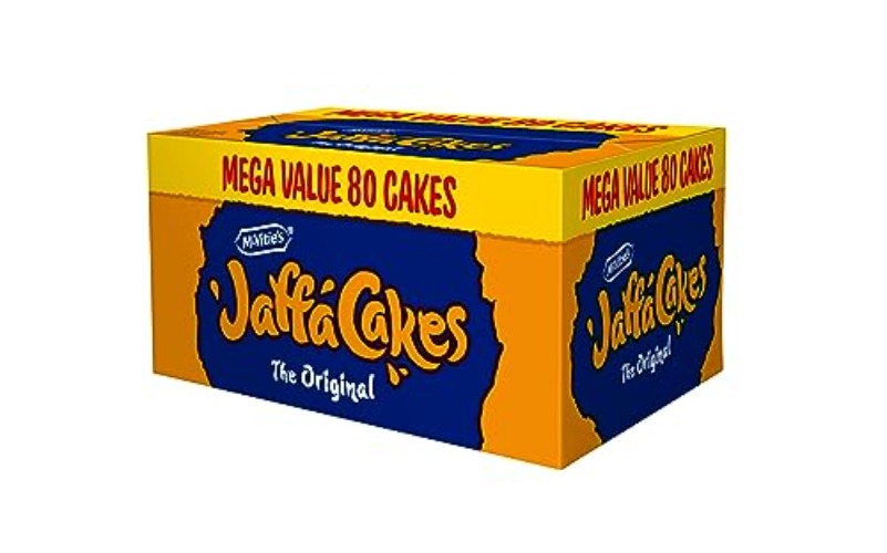 McVitie's Jaffa Cakes Mega Box Value Pack 80 Count (4 Packs of 20 Cakes) - Mega Value