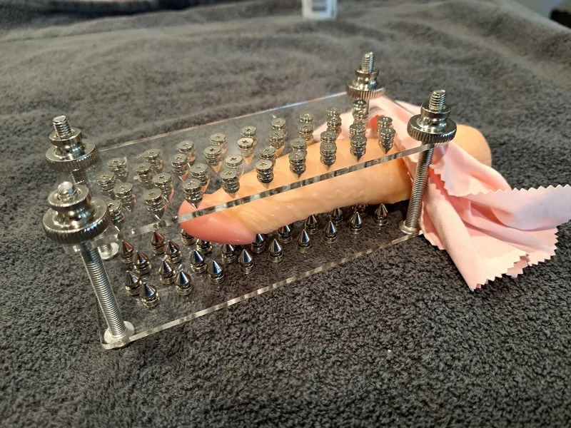 CBT Spiked Crusher Plates for Cock Toy BDSM Bondage Device | Cocks and Ball Torture Bedroom Toy Ball Squisher | Mature