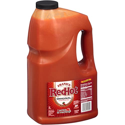 Frank's RedHot Original Cayenne Pepper Sauce, Premium Blended Cayenne Peppers, Bold & Spicy Flavour, Bulk Container, 3.8L