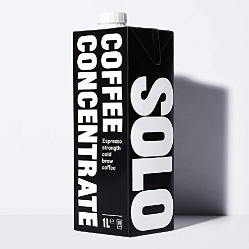 Solo Cold Brew Coffee Concentrate | Espresso Strength | Instant Barista Grade Coffee | Iced Coffee And Espresso Martini Mix | Natural |1L | 20 Double Shots - 1