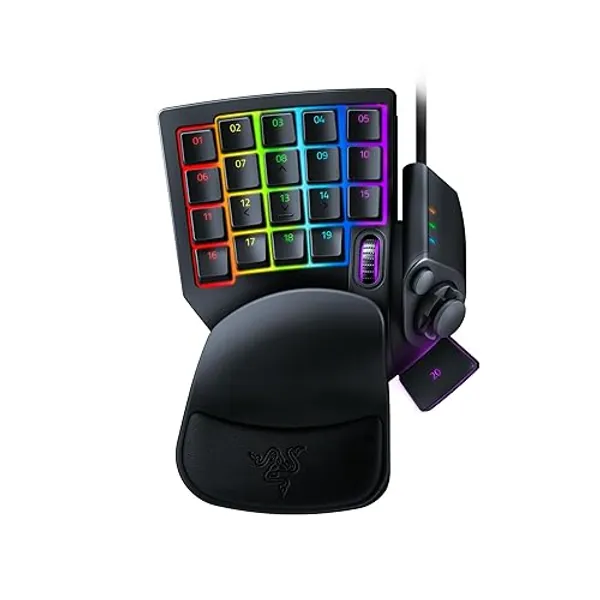 Razer Tartarus Pro - Gaming Keypad (Gamepad mit analog-optischen Tasten, 32 programmierbare Tasten, anpassbarer Auslösepunkt, Profile, Handballenauflage, Rapid Trigger) Schwarz