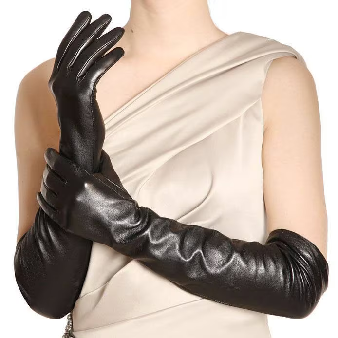 Leather opera gloves 