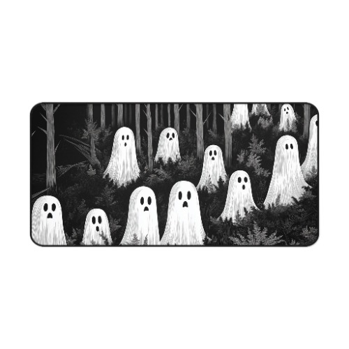Forest Ghosts Desk Mat - 16" × 32"