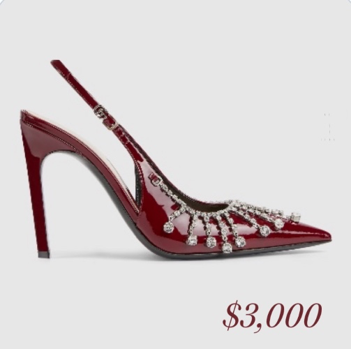 $3000 Gucci Rosso Ancora red patent leather