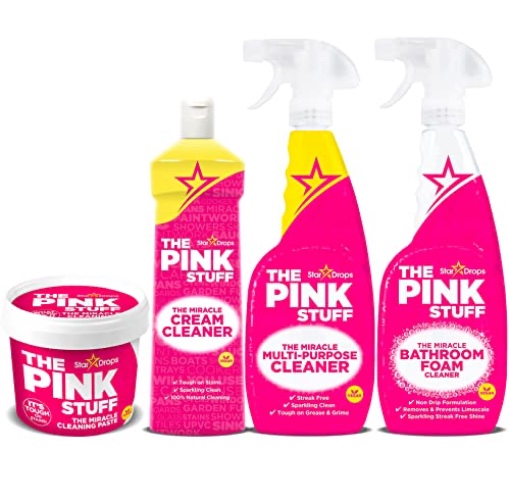 Stardrops - The Pink Stuff Ultimate Bundle - Miracle Cleaning Paste, Multi-Purpose Bathroom Spray and Foam Cleaner