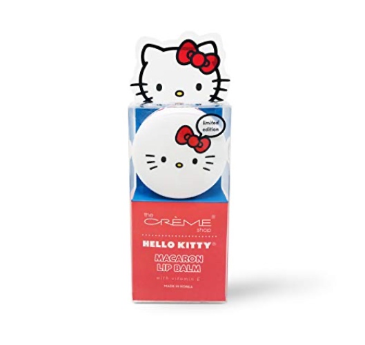 The Crème Shop x Sanrio Macaron Lip Balm (Hello Kitty Mixed Berry) Korean Cute Scented Pocket Portable Soothing Advanced Must-Have on-The-go - Mixed Berry - 1 Count (Pack of 1)
