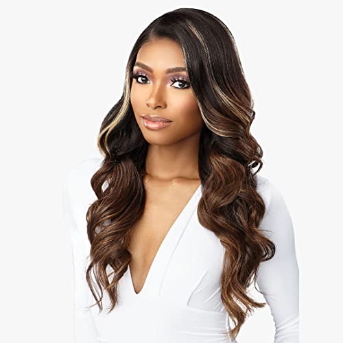 Sensationnel Butta Lace Human Hair Blend - Glam Wave 24 in (Color:T4/CHESTNUTBLONDE) - T4/CHESTNUTBLONDE