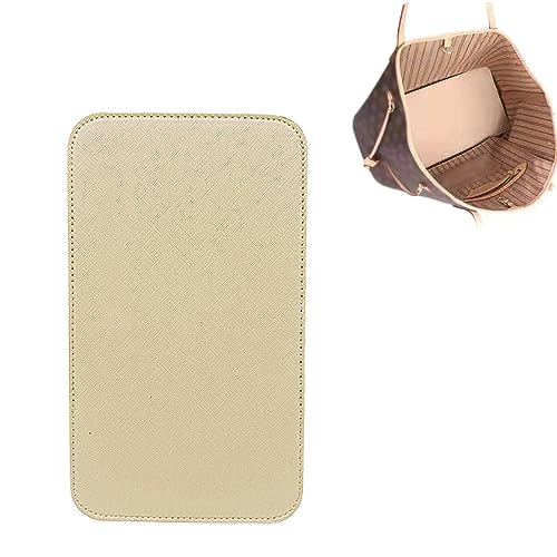 ZARSIO Handbag Base Shaper Leather Bag Liner Board Compatible with Speedy 30 Tote Purse 12 x 6 inch Bag Bottom Shaper Pad Arc Corner Bag Liner Board Insert (Beige) - Beige