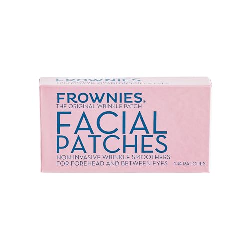 Frownies Anti-Wrinkle Patches for Forehead & Between Eyes. 144 Original Facial Wrinkle Smoothers. Prevent Wrinkles, Reverse signs of ageing Naturally