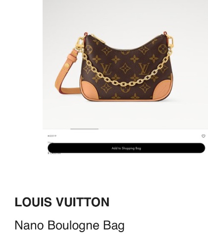 Louis Vuitton Nano Boulogne Bag