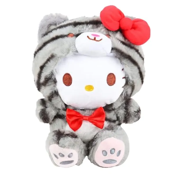 Hello Kitty Plüschtier Kuscheltier, Hello Kitty Plush, 20cm Cat Plushie Kawaii Plüschtiere für Mädchen Geburtstagsgeschenk