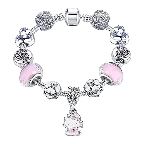 Niumowang Armbänder, Charm Armband, Edelstahl Armreif, Mädchen Armbänder, Mädchen Armband, Personalisierte Armbänder, Geschenk für Mädchen und Kinder