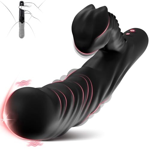 Thrusting Vibrator Dildo Sex Toys-G Spot Clitoral Vibrator with 16 Modes Includ 8 Thrusting & 8 Slap Vibrators Female Tools Clit Stimulator Rabbit Vibrater Anal Sex Toy for Adult Women & Couple Games