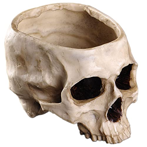 Resin Skull Flower Pot Planter Container