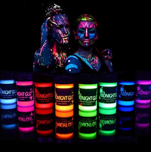 UV-reactive body paint for Dec. 13 party