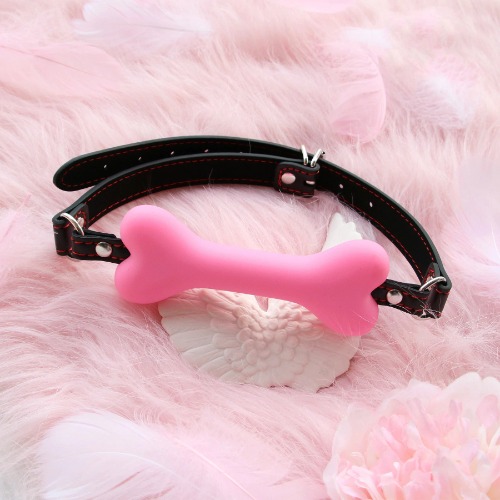 Dog Bone Gag - Pink