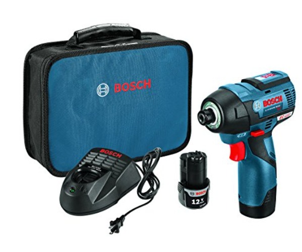 BOSCH 12-Volt Max EC Brushless Impact Driver Kit 2 battery kit PS42-02 12.70 Inch x 9.50 Inch x 4.10 Inch - w/ (2) 12V Batteries