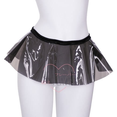 Vinyl Skirt - Black / M/L