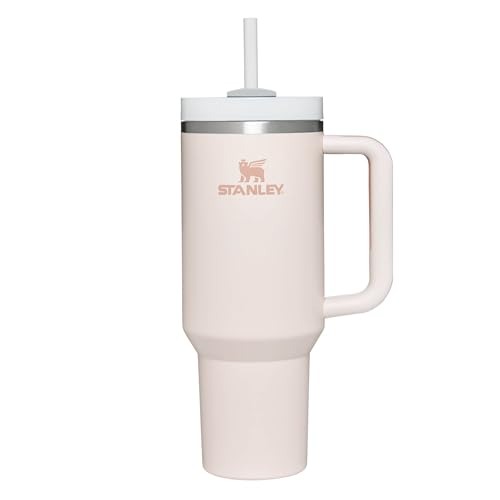 Stanley Quencher H2.0 FlowState Tumbler 1.2L - Cold For 11 Hours - Iced For 48 Hours - Water Bottle with Straw, Handle and Lid - Dishwasher Safe - Travel Mug For Cold or Hot Drinks - Rose Quartz - Rose Quartz