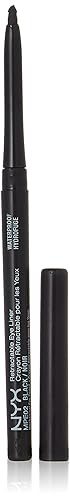 NYX Waterproof Retractable Eyeliner color MPE02 Black - Black - 0.64 Ounce (Pack of 1)