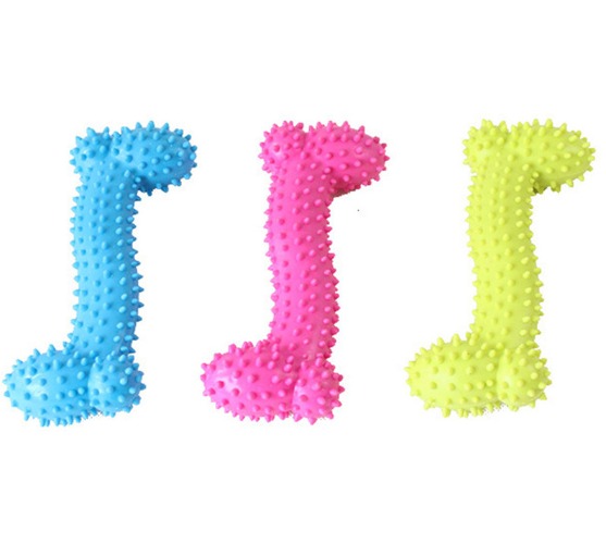 Transer Rubber Dog Toy: Squeaky Molar Training Fun - as show