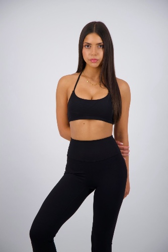 JET BLACK KLEO CROP | JET BLACK / XS