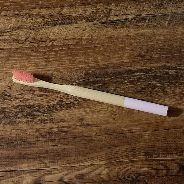 Bamboo Toothbrushes - Light Pink