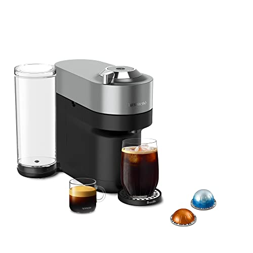 Nespresso Vertuo POP+ Deluxe Coffee and Espresso Machine by Breville, Titan - Machine - Titan