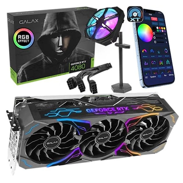 GALAX GeForce RTX™ 4080 SG (1-Click OC), Xtreme Tuner App Control, 16GB, GDDR6X, 256-bit, DP*3/HDMI 2.1/DLSS 3/Gaming Graphics Card (with Graphics Card Brace Support)