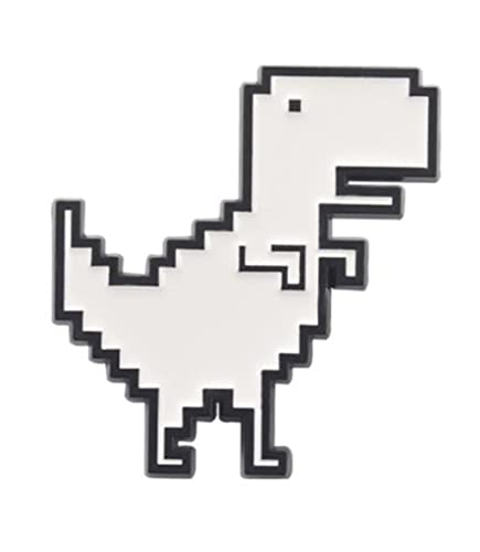 Tyrannosaurus Enamel Pin Cute White Dinosaur Brooch Cartoon Animal Lapel Badge Brooch Clothes Sweater Backpack Kids Funny Wholesale Jewelry Gift