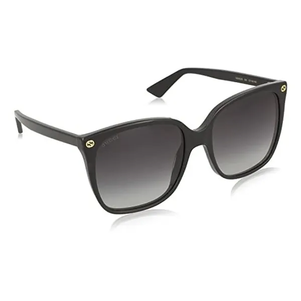 
                            Gucci Women's 0022S_001 (57 mm) Sunglasses, Black, 57
                        