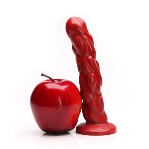 Paisley Silicone Dildo - Red