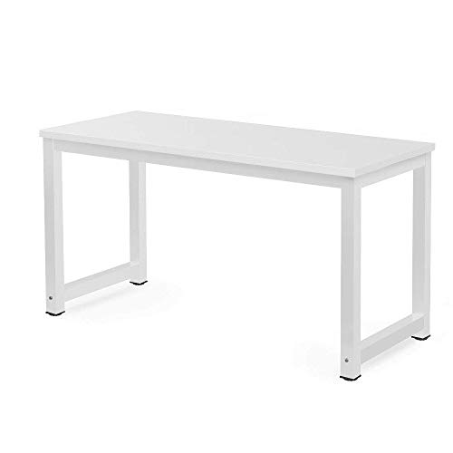 Millhouse Computer Desk Office Study Desk Computer PC Laptop Table Workstation Dining Gaming Table for Home Office (White-1) - White-1